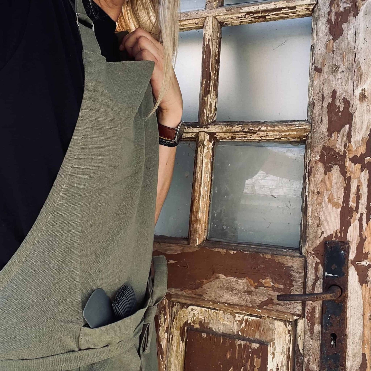 Forklæde med lomme – Salvie - VIAMAJA.DK