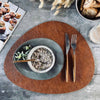 Formet bordbrikke - Cognac