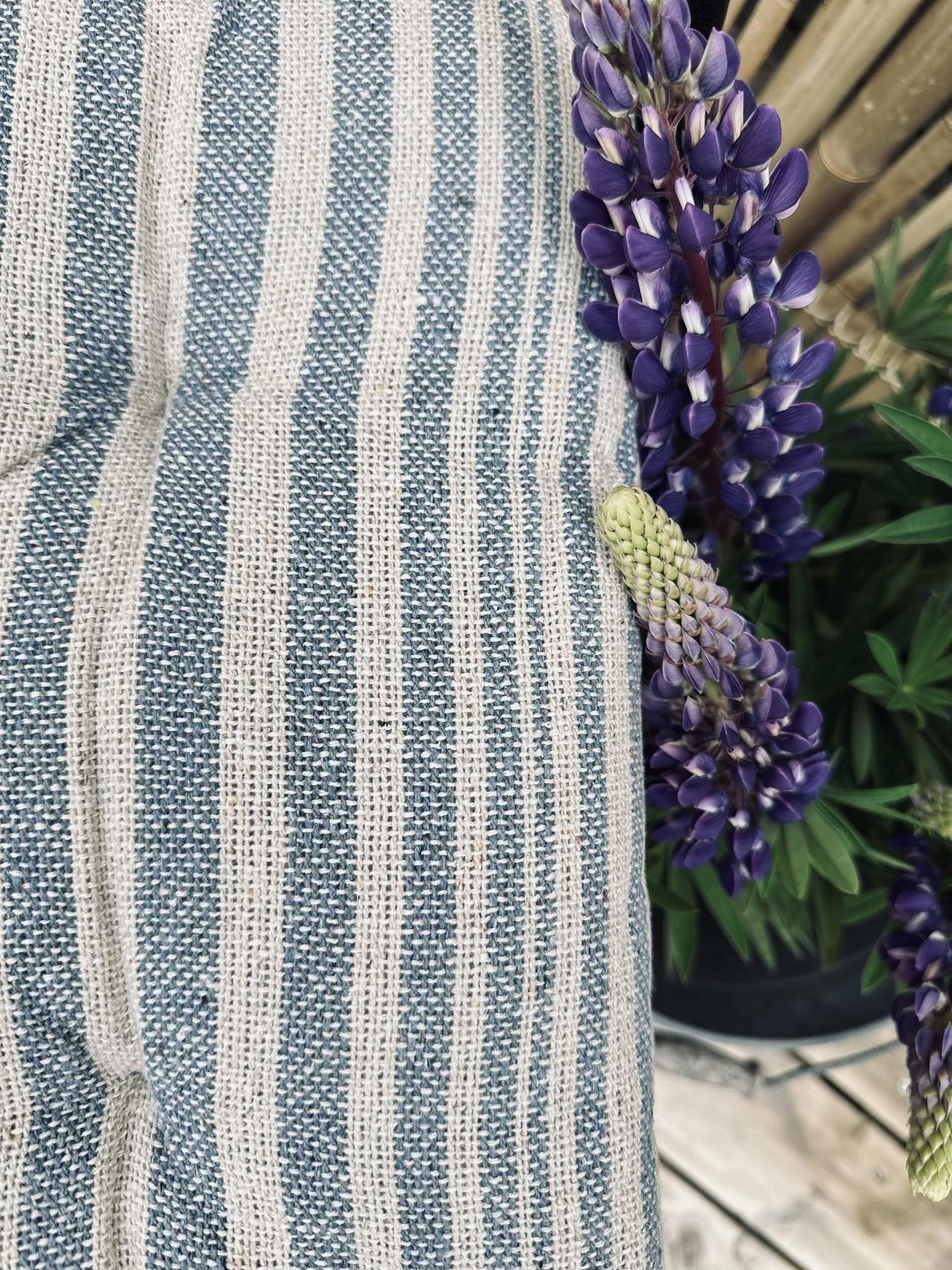 Futon 40×40 SKAGEN blå/natur - VIAMAJA.DK