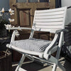 Futon hynde - Blå / Hvit 40x40 - Melkedrengestriber