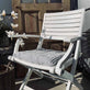 Futon hynde - Blå / Hvid 40x40 - Mælkedrengestriber - VIAMAJA.DK