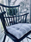 Futon hynde – Blå med hvide striber - 40×40 - VIAMAJA.DK