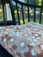 Futon hynde – Blomst i rustfarver 40×40 - VIAMAJA.DK
