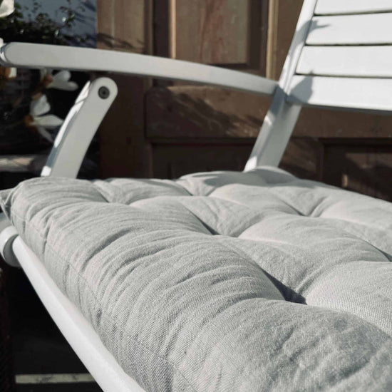 Futon hynde i hør – Lys stone - VIAMAJA.DK