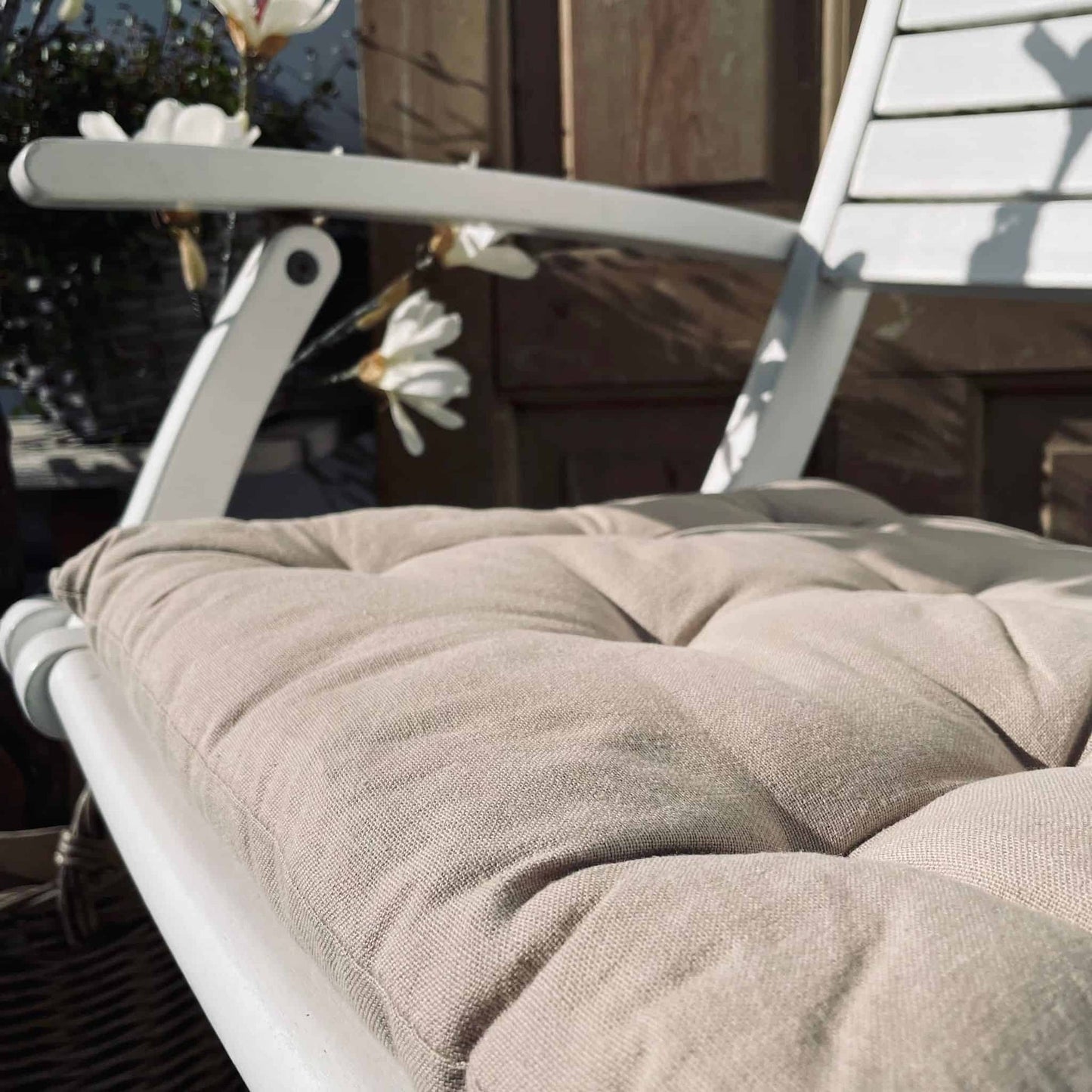 Futon hynde – Sand – 40×40 - VIAMAJA.DK