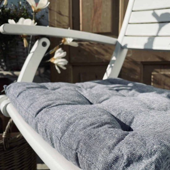 Futon hynde – Støvet Blå – 40×40 - VIAMAJA.DK