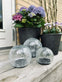 Glasbollar med solceller - Set om 3 st - VIAMAJA.DK