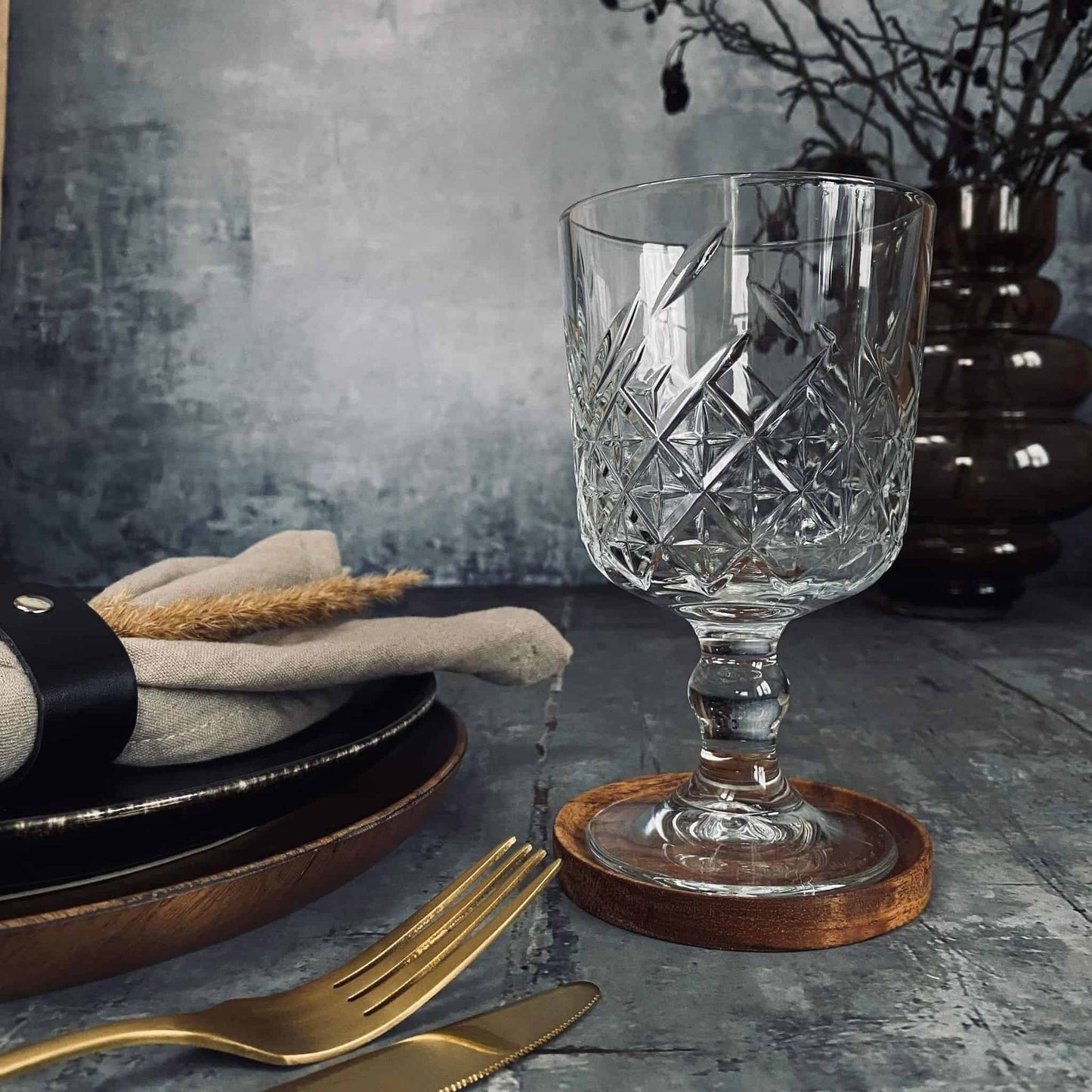 Glasbrik / Coaster - olieret akacia træ - VIAMAJA.DK