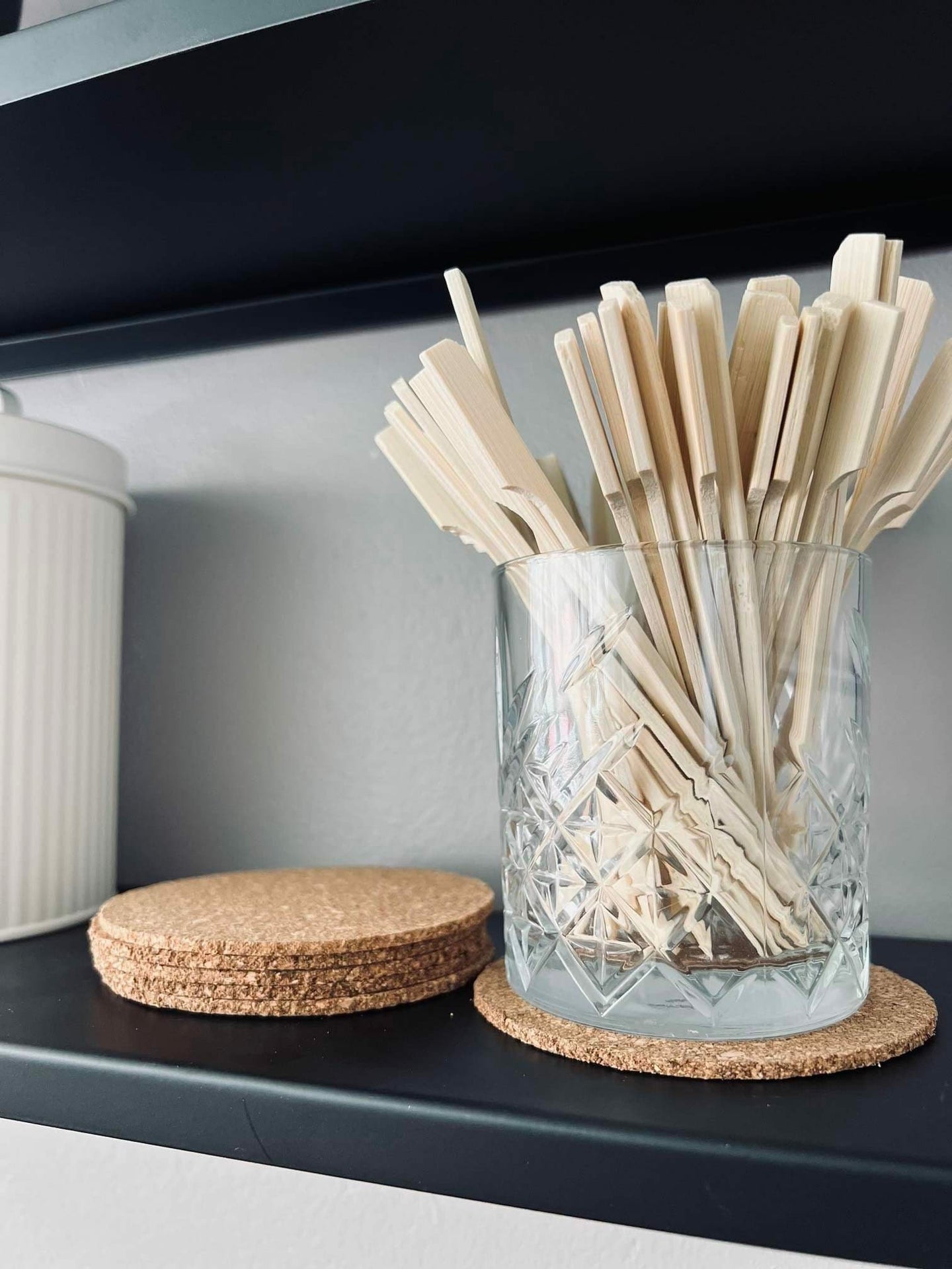 Glasbrikker - kork 6 stk - VIAMAJA.DK