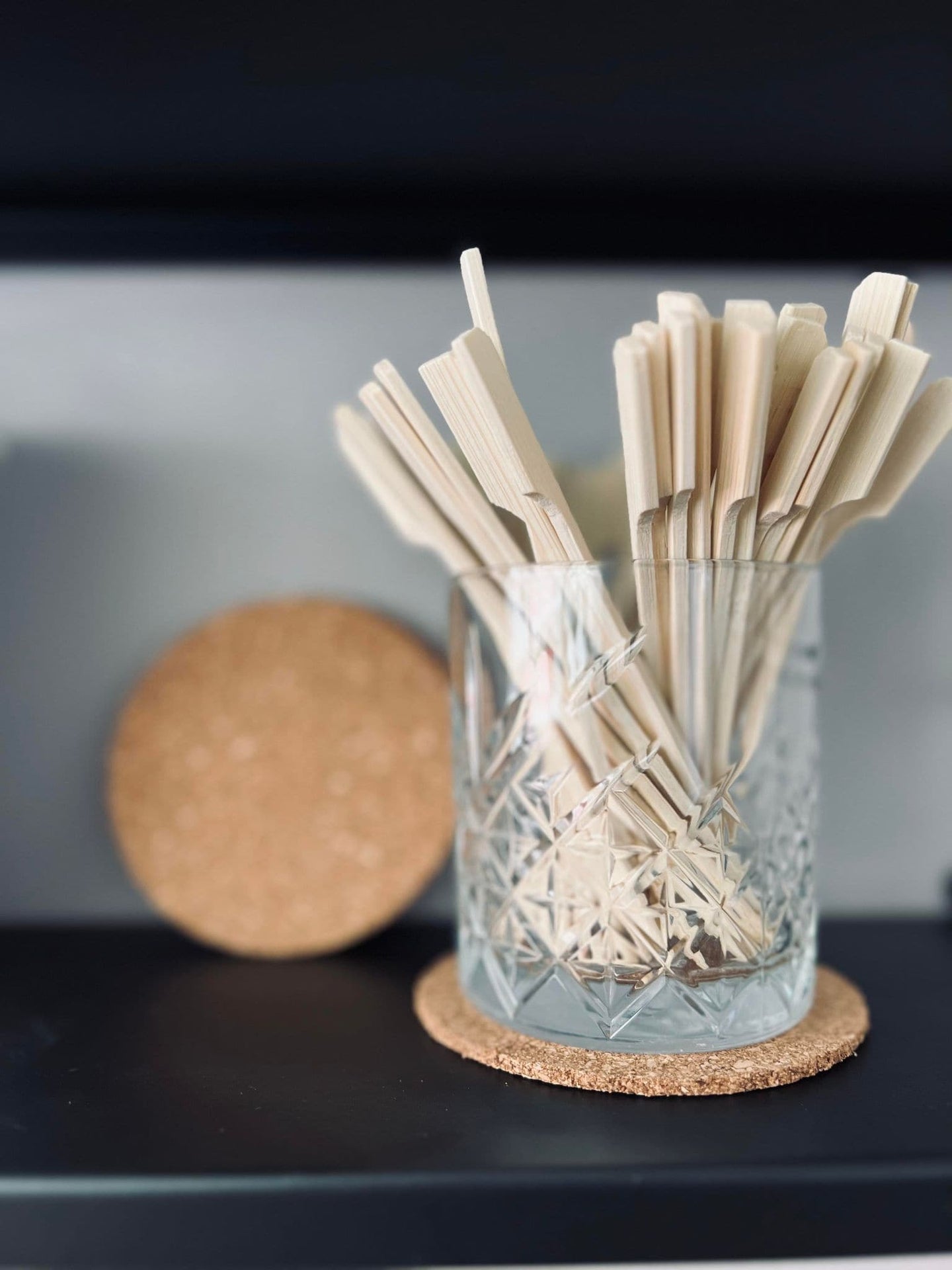 Glasbrikker - kork 6 stk - VIAMAJA.DK