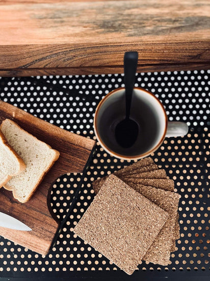 Glasbrikker - kork 6 stk Firkantet - VIAMAJA.DK