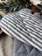 Grillhandske - Quilt blå strib - VIAMAJA.DK