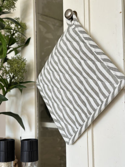Grydelap - Salvie strib quilt - VIAMAJA.DK