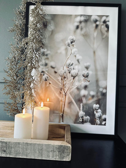 Guirlande med glimmer - 150cm champagne - VIAMAJA.DK