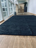 Gulvteppe – 140x200cm svart lær