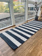 Gulvtæppe BRED STRIB 70x200cm koks / natur - VIAMAJA.DK