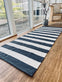 Gulvtæppe BRED STRIB 70x200cm koks / natur - VIAMAJA.DK