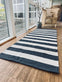 Gulvtæppe BRED STRIB 70x200cm koks / natur - VIAMAJA.DK