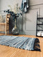 Gulvtæppe i denim og jute - 60x90cm - VIAMAJA.DK