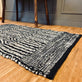 Gulvtæppe i flettet skind – 60x90cm - VIAMAJA.DK