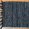 Gulvteppe i flettet skinn – 60x90cm