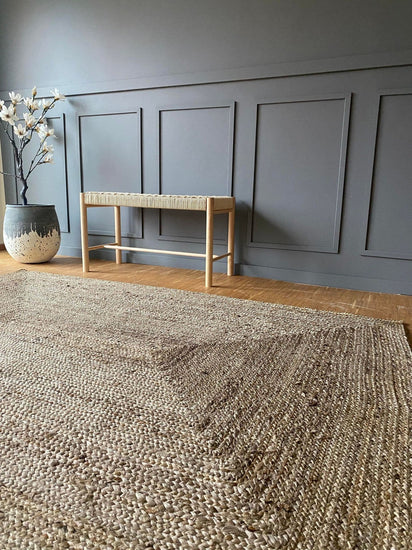 Gulvtæppe i jute - 120x180cm - VIAMAJA.DK