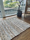 Gulvtæppe i læder - 70x200cm Beige - VIAMAJA.DK