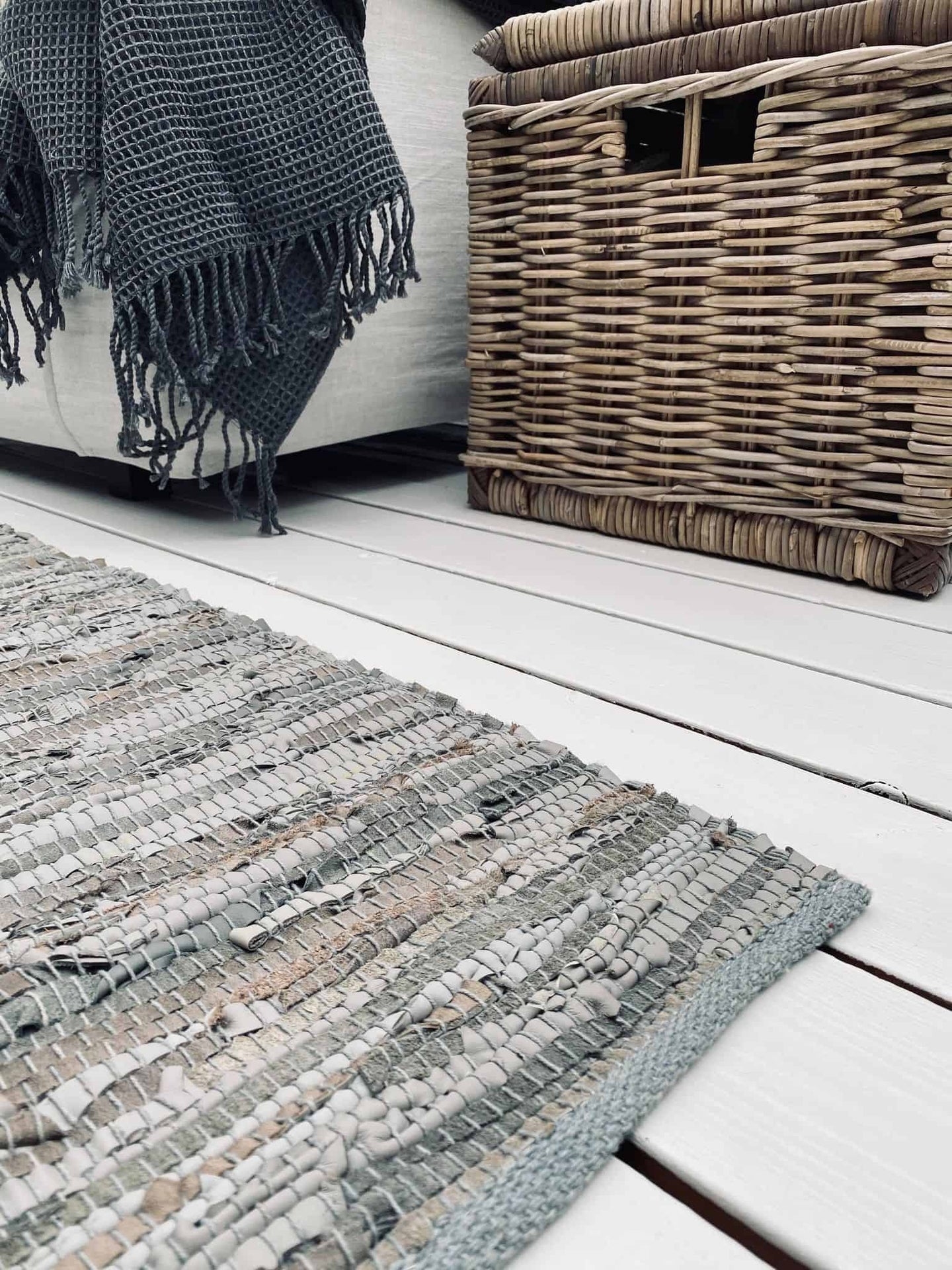 Gulvtæppe i skind – 70X200cm - VIAMAJA.DK