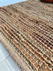 Gulvteppe i skinn og jute – 140x200 Brun