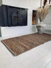 Gulvteppe i skinn og jute – 70x140 Brun