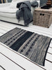 Gulvteppe i skinn – Sort mønster – 60x90cm