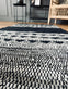 Gulvtæppe i skind - Sort mønster - 70x140cm - VIAMAJA.DK