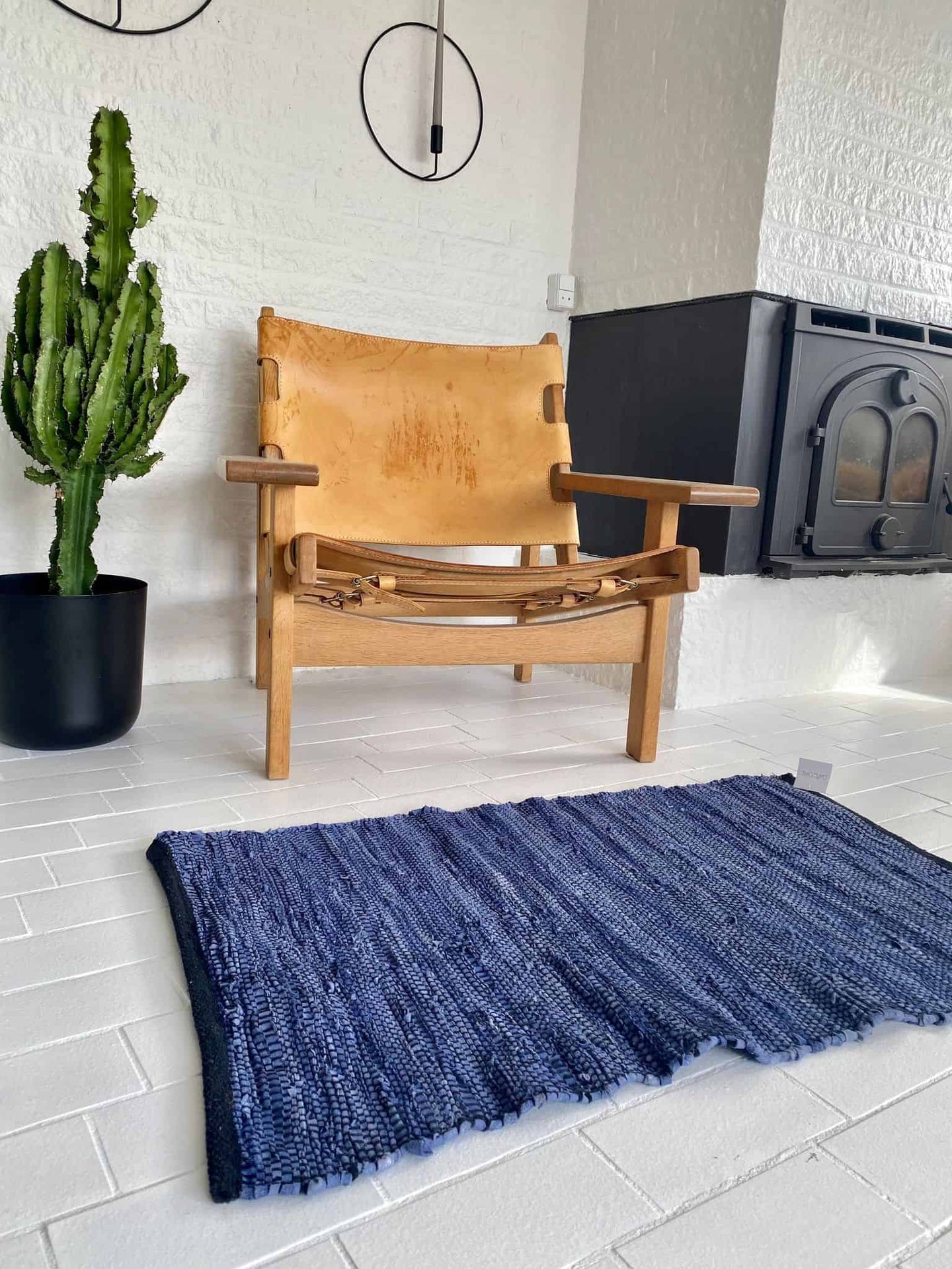 Gulvtæppe JEANS 60x90cm - VIAMAJA.DK