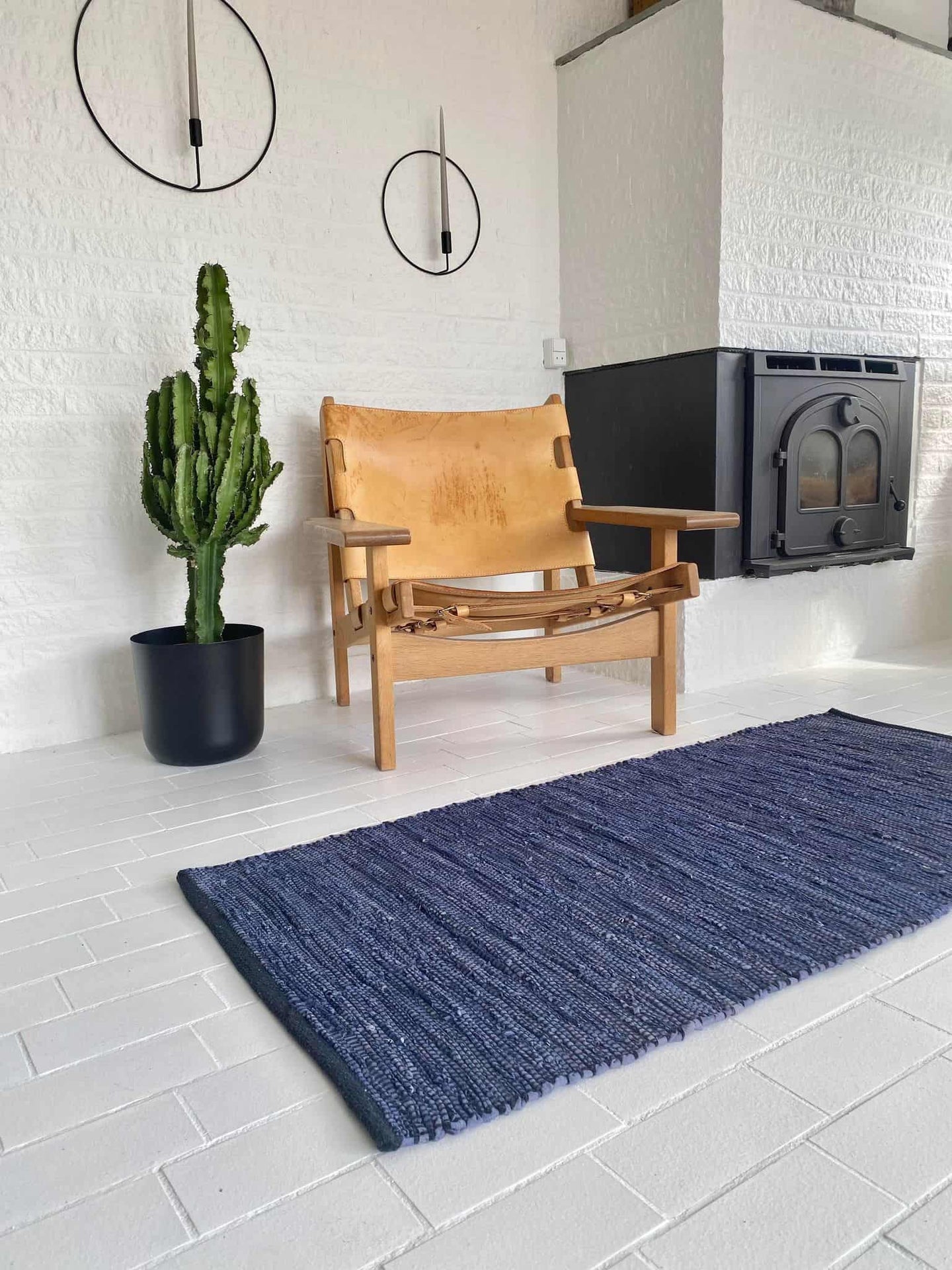 Gulvtæppe JEANS 70x140cm - VIAMAJA.DK