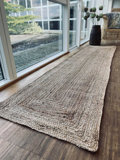 Gulvtæppe jute – 70x300 cm - VIAMAJA.DK