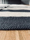 Gulvtæppe – Koks / Natur strib 120x180cm - VIAMAJA.DK