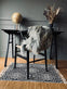 Gulvtæppe / måtte - Black boheme 60x90 - VIAMAJA.DK