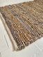 Gulvtæppe skind og Jute - Beige 60x90cm - VIAMAJA.DK