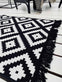 Gulvtæppe - Sort / Hvid - 80x200 - VIAMAJA.DK