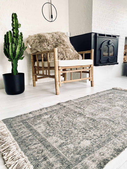 Gulvtæppe Vintage - Grøn 70x140 - VIAMAJA.DK