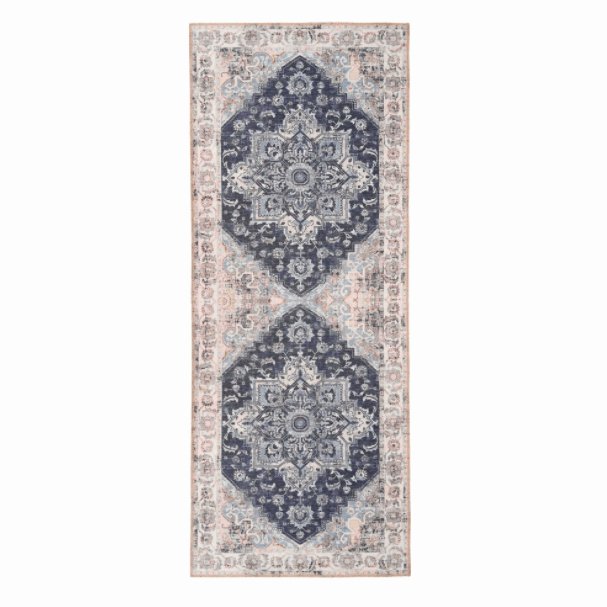 Gulvtæppe Vintagelook- 80×200 - Blue - VIAMAJA.DK
