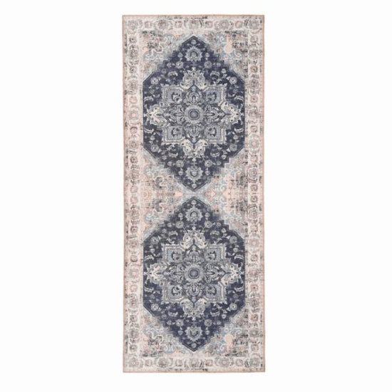 Gulvtæppe Vintagelook- 80×200 - Blue - VIAMAJA.DK