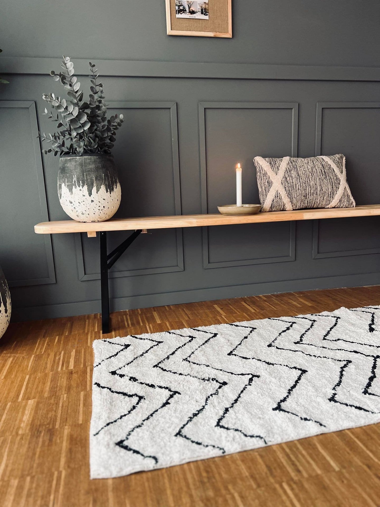 Gulvtæppe ZIGZAG 70x140 - VIAMAJA.DK