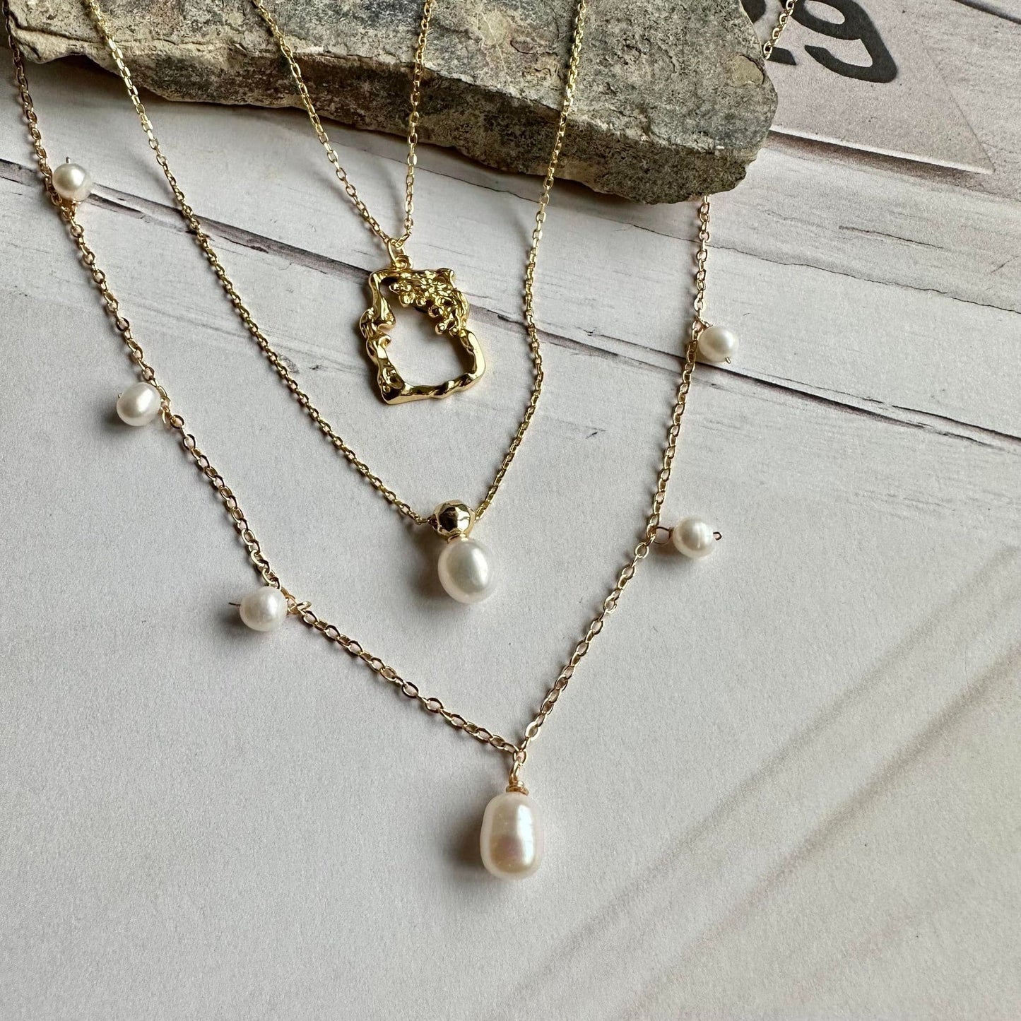 Halskæde Joanna 18K forgyldt Sterling Silver - VIAMAJA.DK