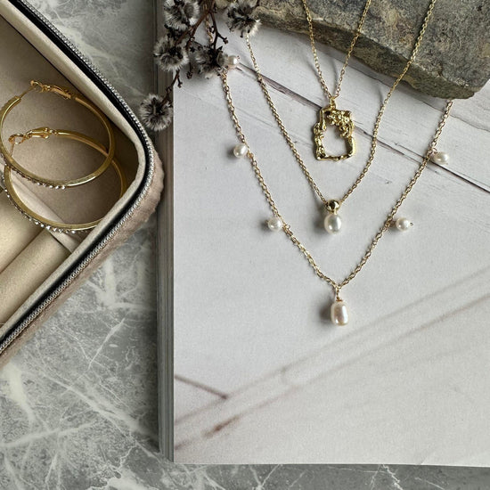 Halskæde Joanna 18K forgyldt Sterling Silver - VIAMAJA.DK
