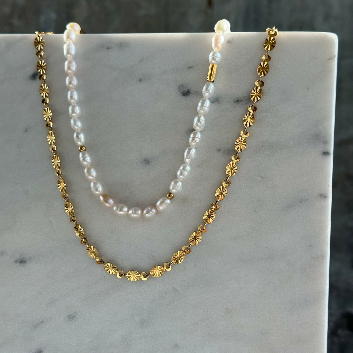 Halskæde Liva forgyldt - VIAMAJA.DK