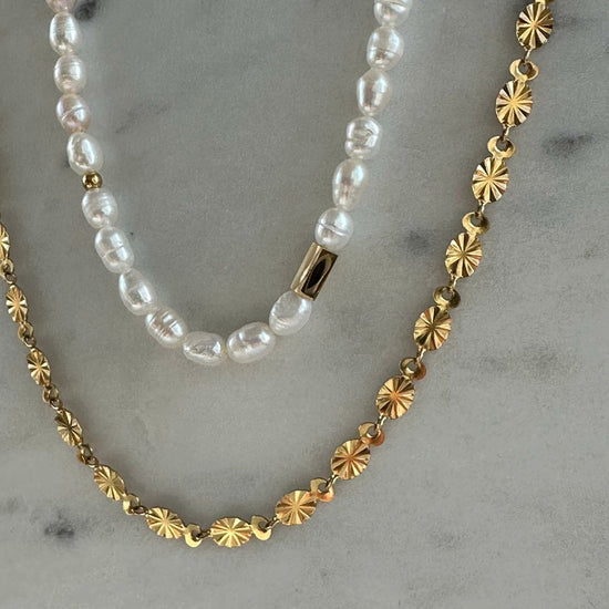 Halskæde Liva forgyldt - VIAMAJA.DK