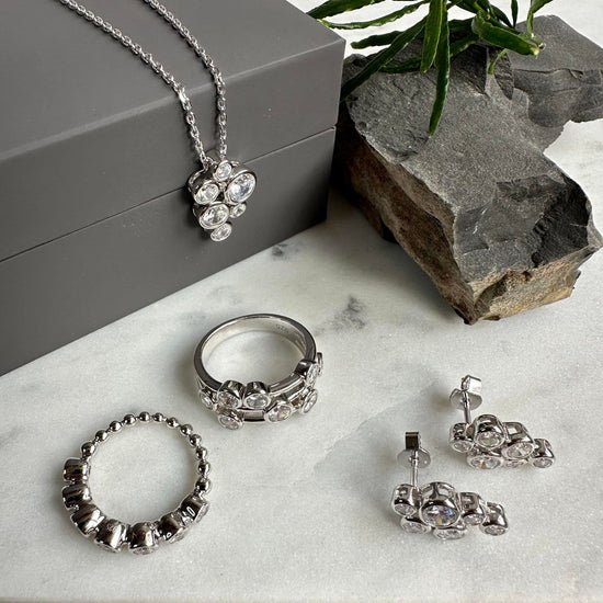 Halskæde Miriam Clear - Sterling Silver - VIAMAJA.DK
