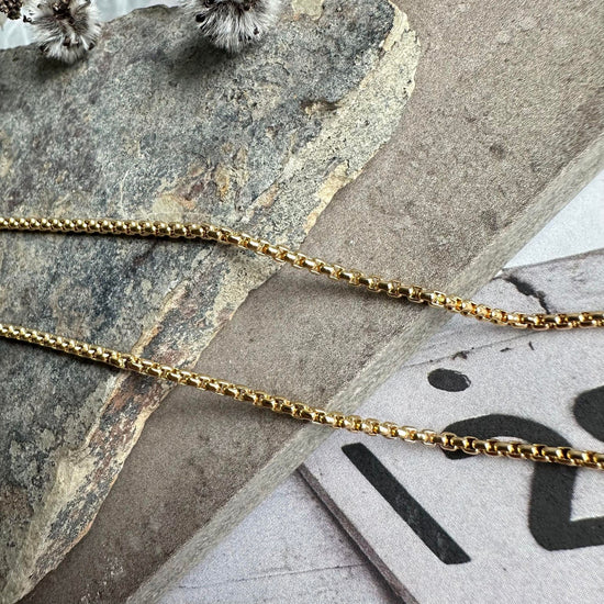 Halskæde Roseanne 18k forgyldt - 59cm - VIAMAJA.DK