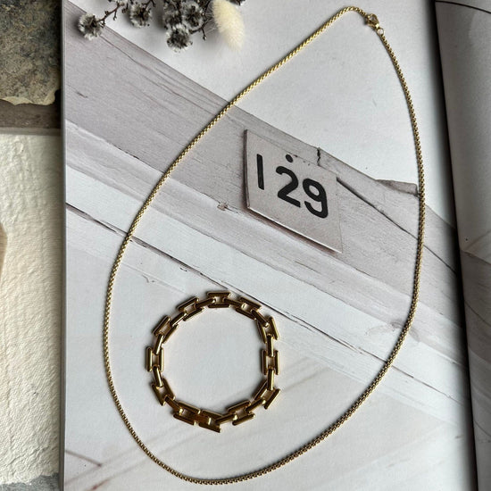 Halskæde Roseanne 18k forgyldt - 59cm - VIAMAJA.DK